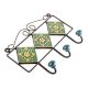  Forest Green Yellow Tiny Flower Tiles Hooks 